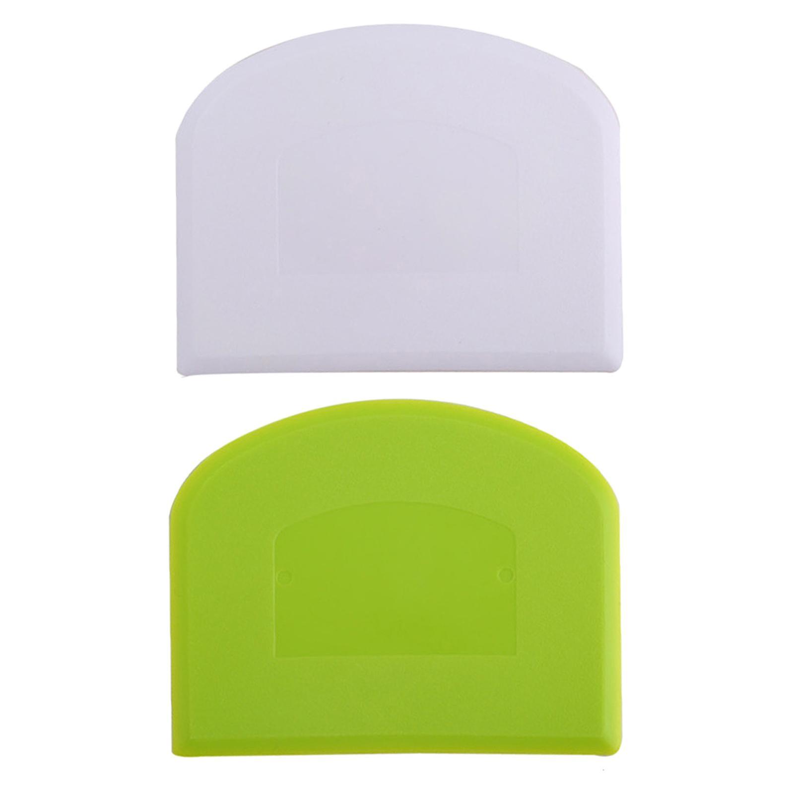 Dough Bowl Scraper Bake Kitchen Tools Plastic Pizza Dough Cutter Chopper 2pc