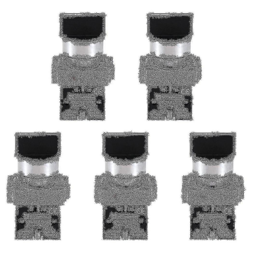 5pcs 22mm Latching 2 No 3-position Rotary Selector Select Switch Zb2-be101c Black