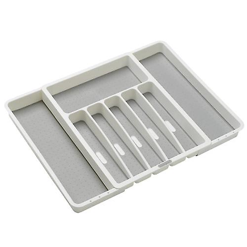 Madesmart Expandable Cutlery Tray Non Slip Soft Grip Lining Rounded Corners