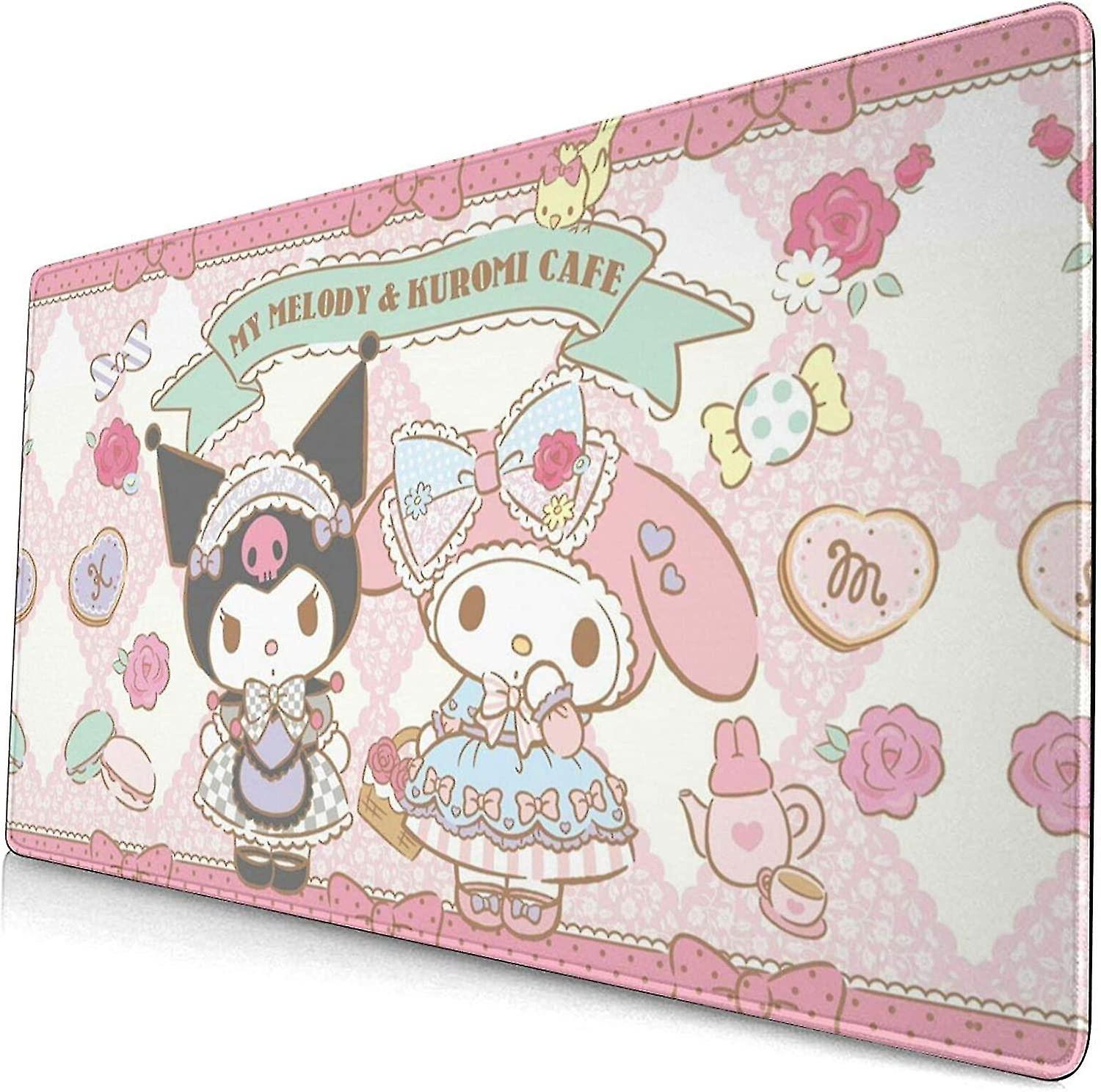Lovely And My Melody Textured Mouse Pad, Non-slip Mouse Pad For Laptops, Computers And Pcs.40cm X 75