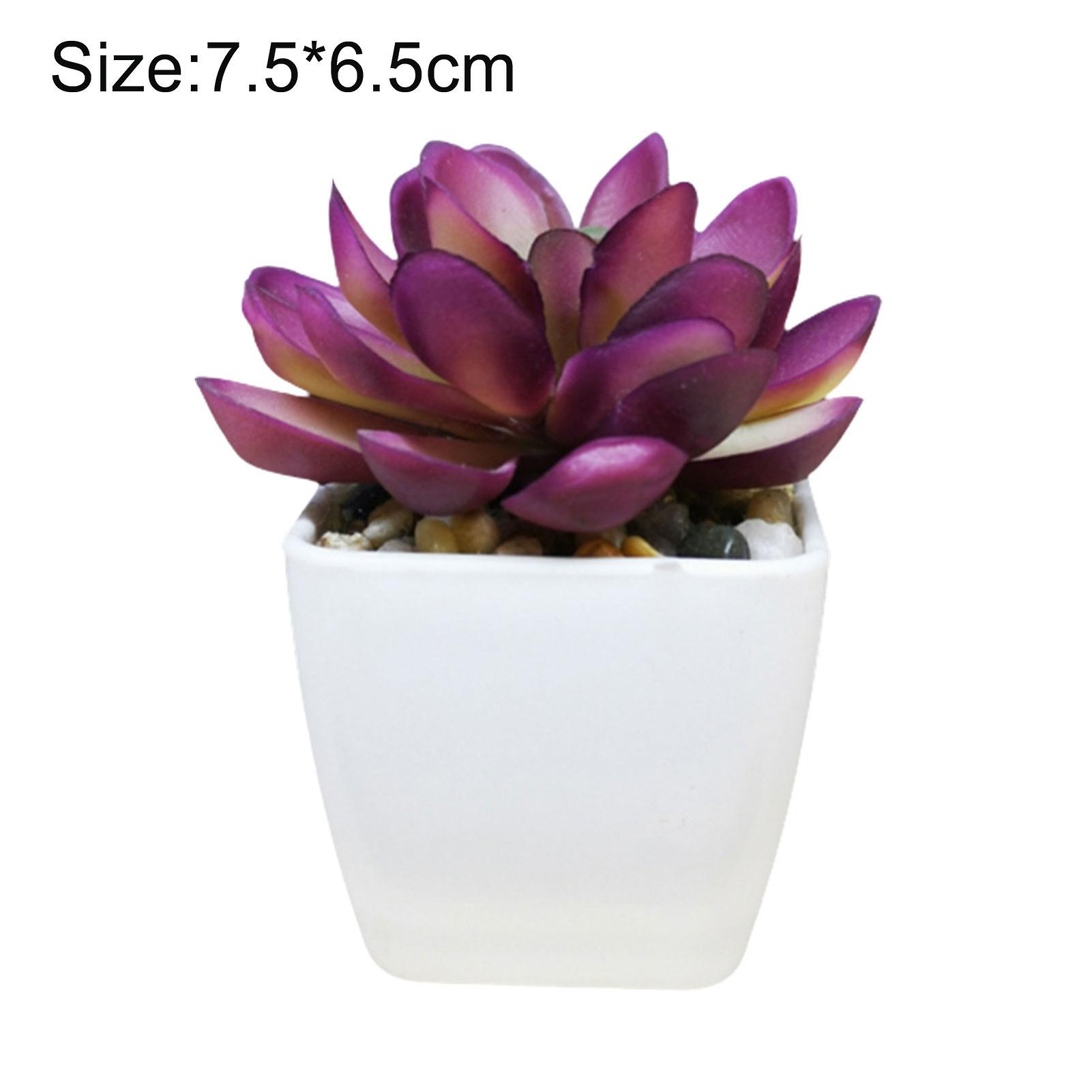 Mini Succulent Potted Artificial Plant Unfading
