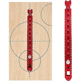 Woodworking Aluminum Alloy Circular Drawing Tool Fixed-point Marking Gauge Woodworking Compass