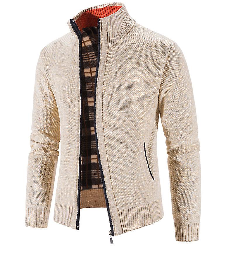 New Spring Autumn Knitted Sweater Men Fashion Slim Fit Cardigan Men Causal Sweaters Coats Solid Single Breasted Cardigan Men