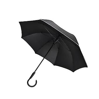 8 Ribs Rain Umbrella Stick Umbrella for Outdoor Activities Trips Backpacking Black