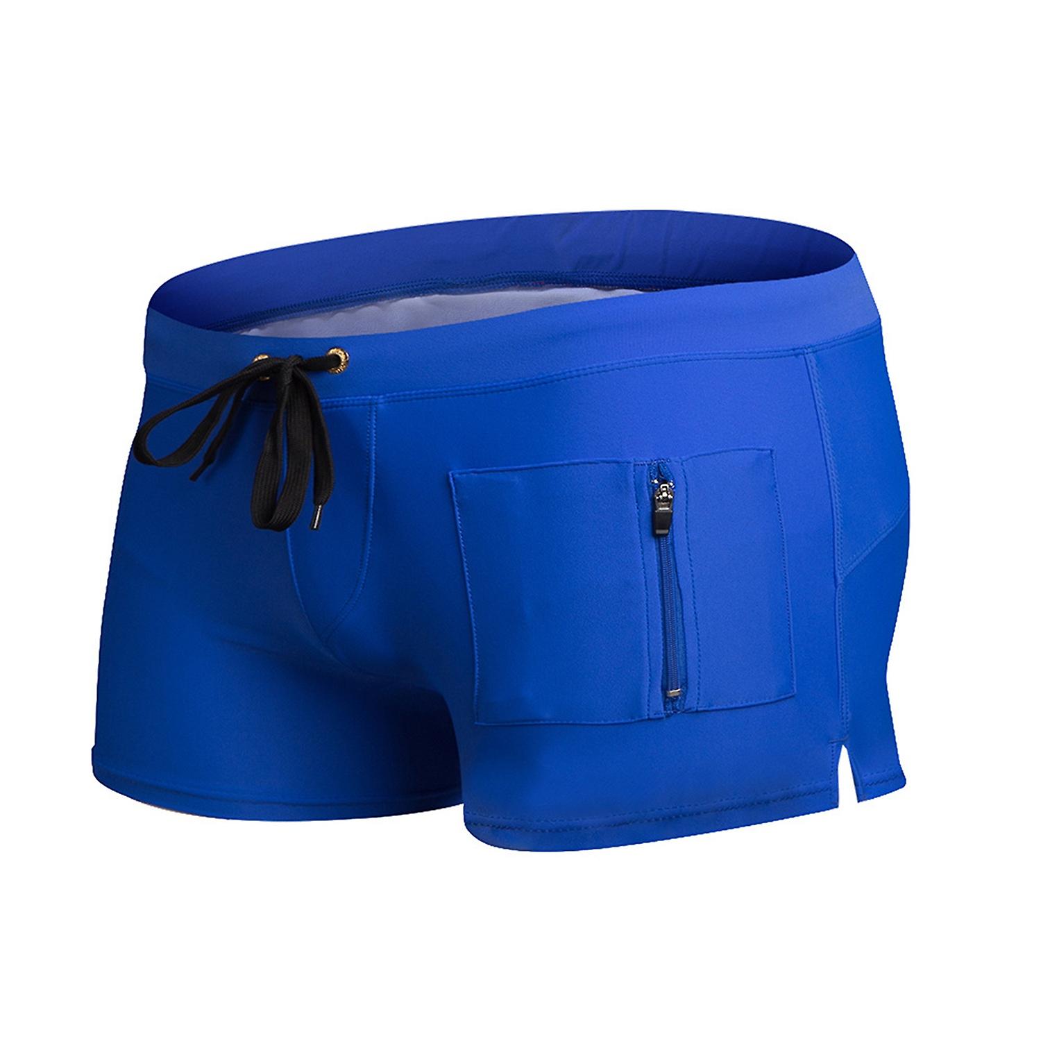 Men Surf Shorts Drawstring Comfortable Lightweight Good Skin-touch Swimming Trunks for Beach