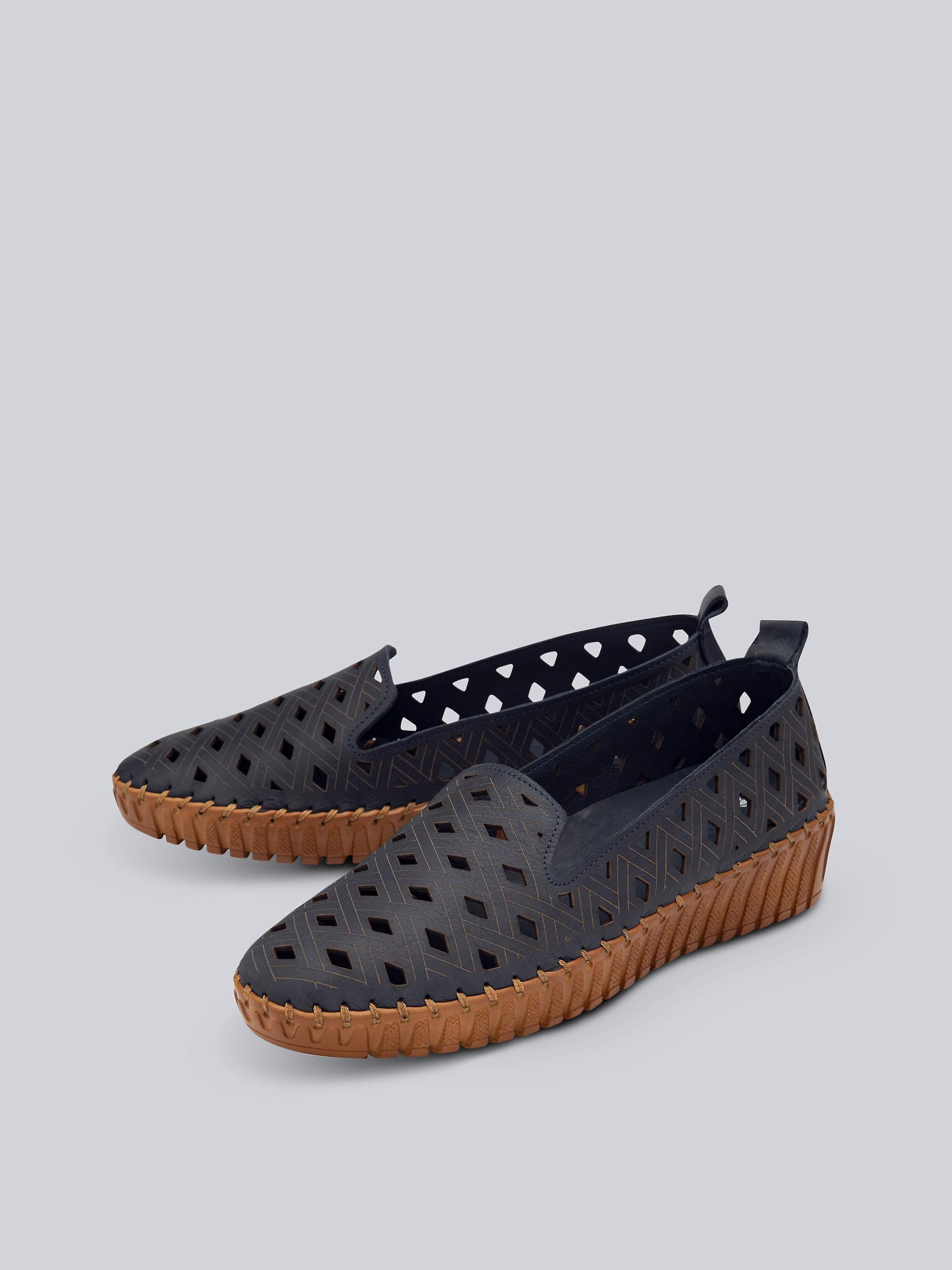 Lotus Karson Shoes in Navy