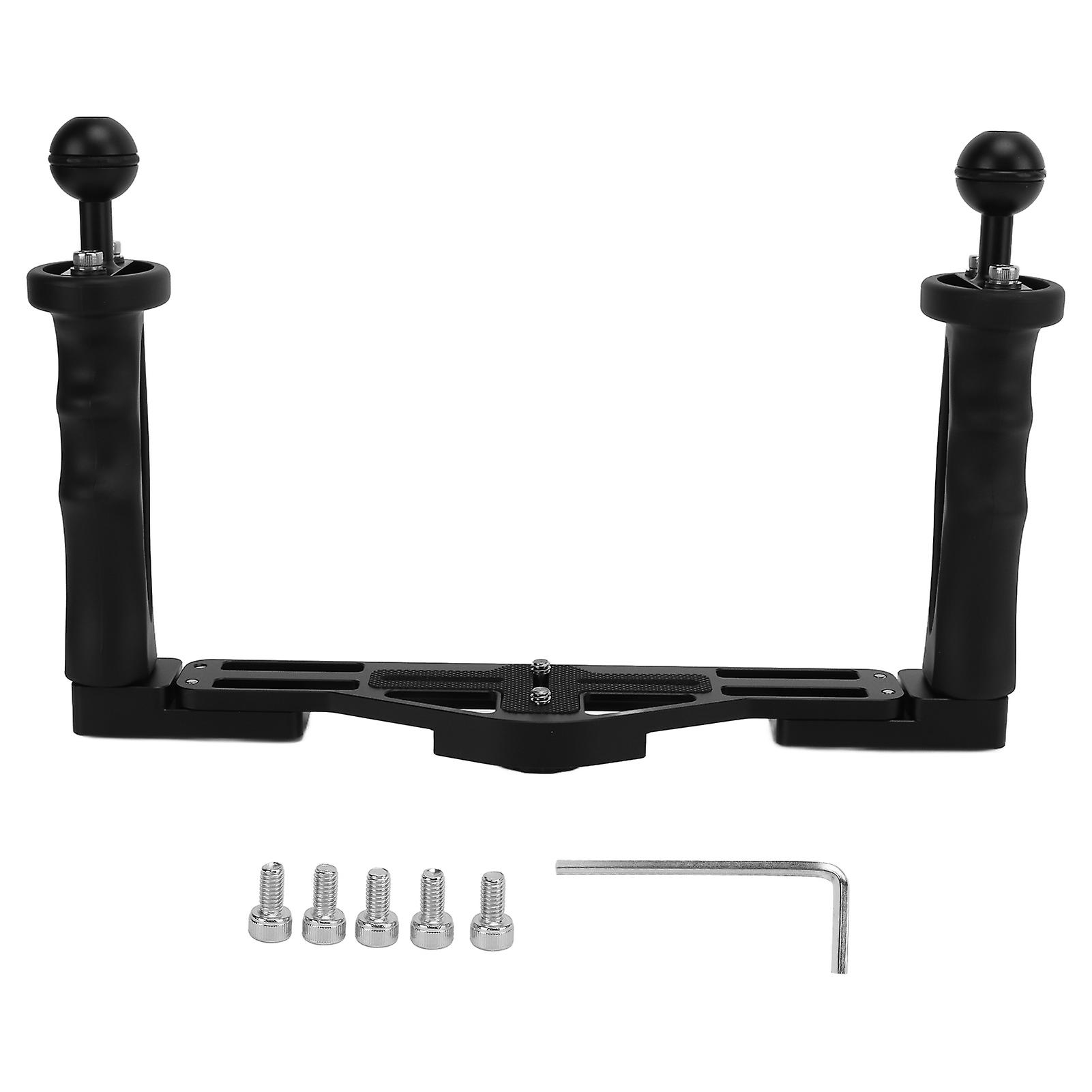 Dual Handle Tray Stabilizer for Diving Underwater Camera Housing, Tray Mount for Nikon