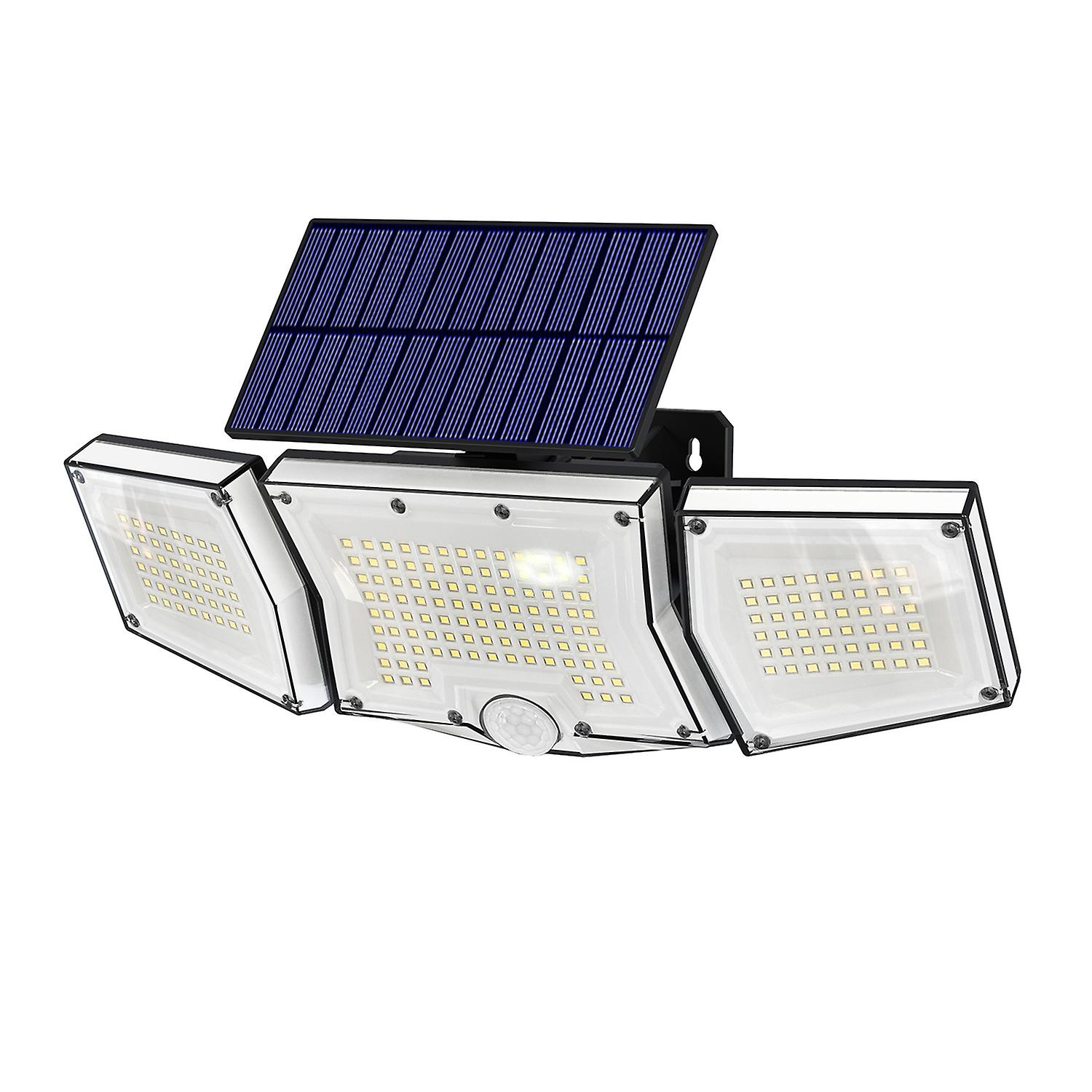199LED Solar Remote Sensor Wall Light Outdoor Waterproof Split Trial Installation Lighting Home Gard