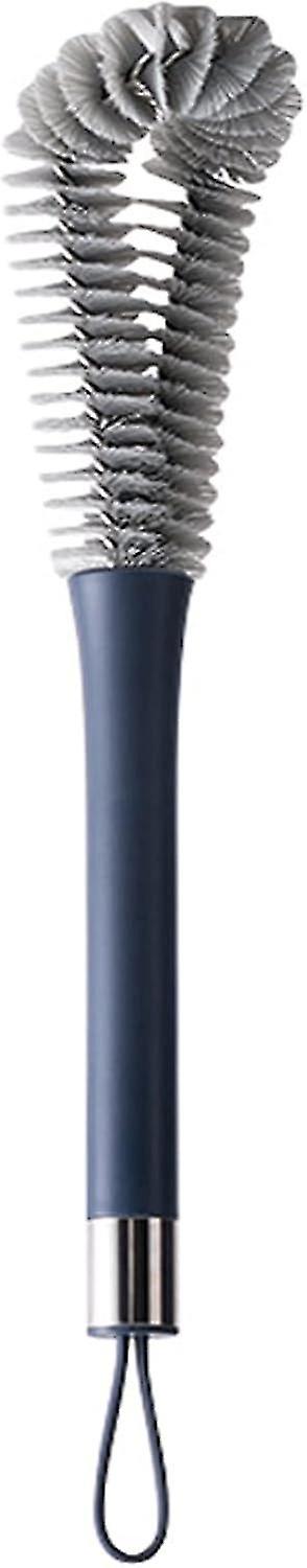 Narrow neck container cleaning brush