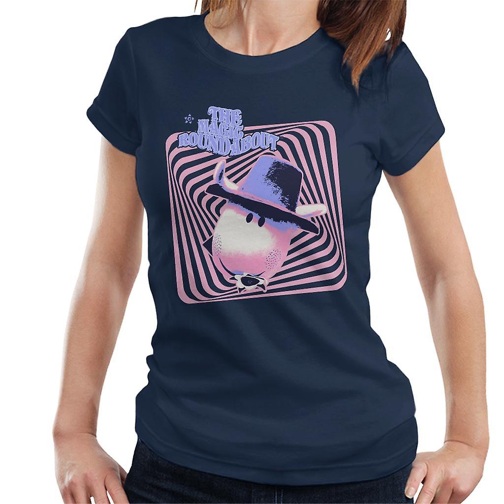 The Magic Roundabout Ermintrude Psychedelic Lines Women's T-Shirt