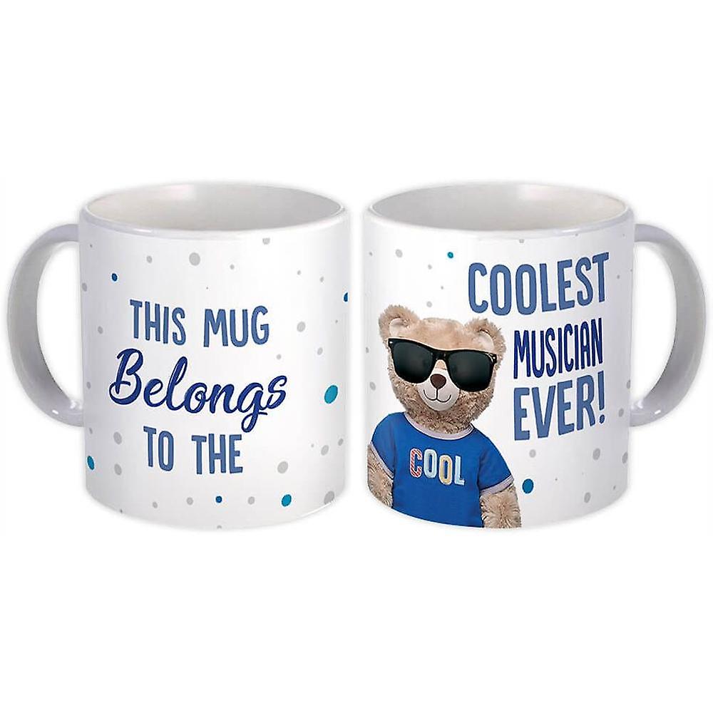 Gift Mug: Cool For MUSICIAN Teddy
