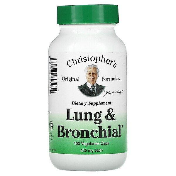 Christopher's Original Formulas, Lung and Bronchial, 425 mg, 100 Vegetarian Caps