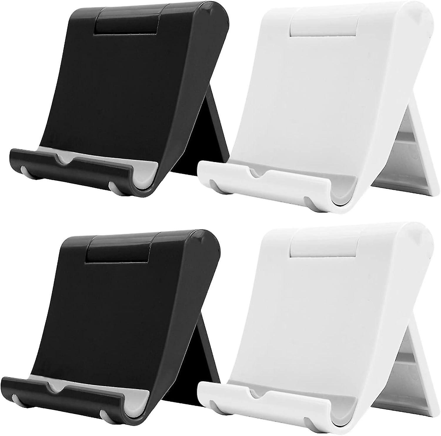 Set of 4 Color Adjustable Plastic Table Shelves for 6-11 Inch Tablets, Compatible with iPhone 14 Pro