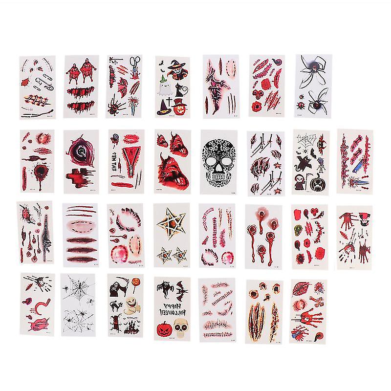 30pcs Scary Halloween Sticker