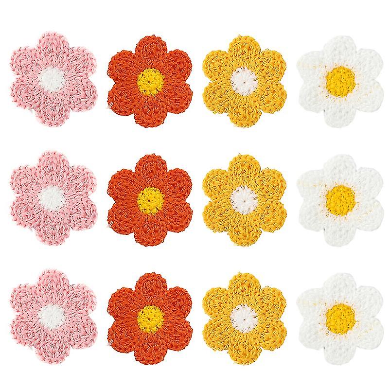 20pcs blumenförmige Stoffapplikationen