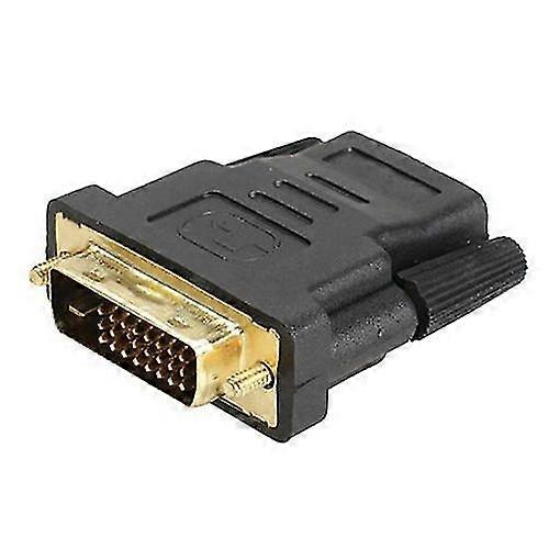 DVI-D (24+1) 25 Pin Male To HDMI-compatible Female Adapter Connector Converter Gold Plated