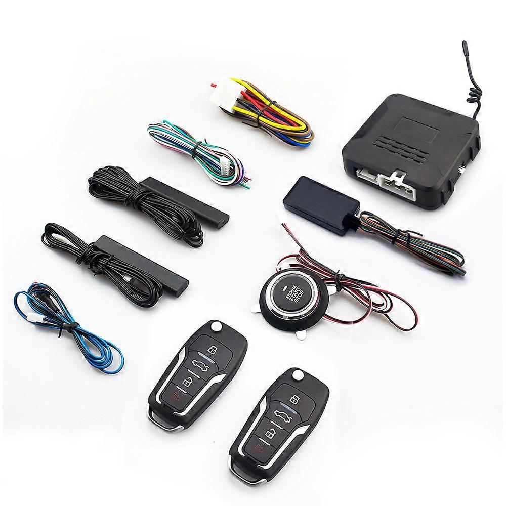 Mobilephone Remote Car Key Systems Key blade Control Engine Start One Button Start Stop Autostart less Entry System PKE Automatic Central Locking