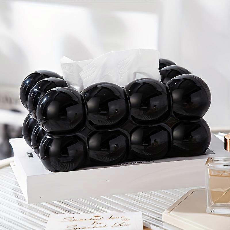Decorative Plastic Tissue Box Holder - Stylish Desktop Storage for Home and Office - Space-Saving, Creative, and Functional Design for Kitchen, Bedroo