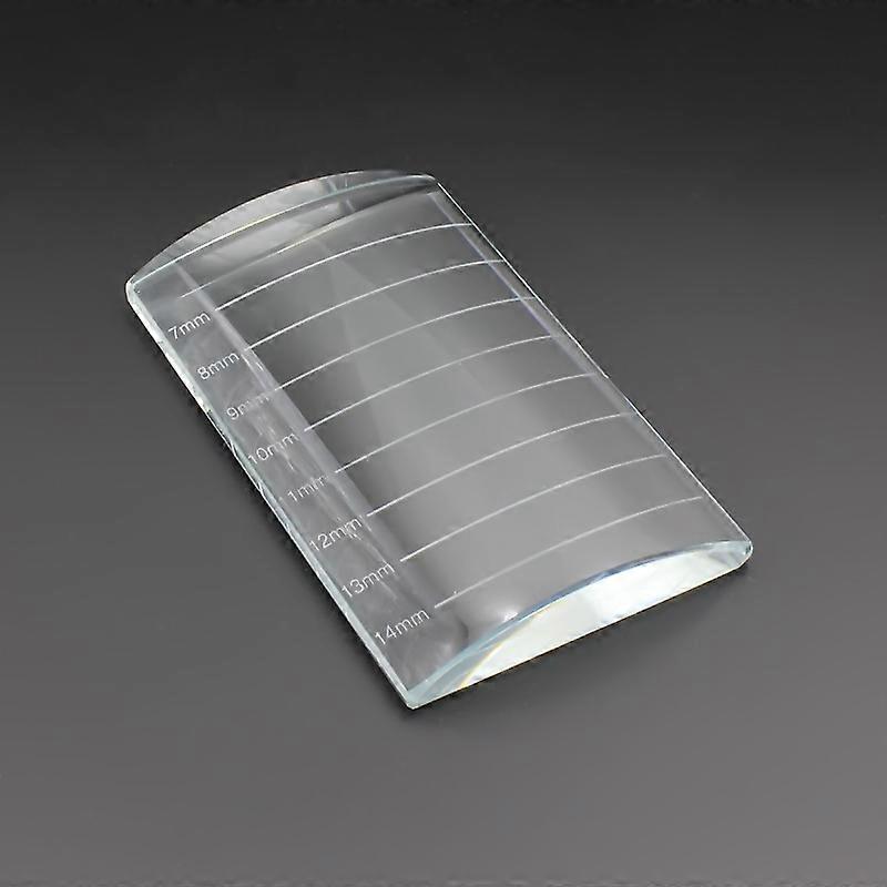 New Cm Size Printing Eyelash Extension Tool U-shape Crystal Glass Adhesive Glue Pallet/ Crystal Stone For Eyelashes Extension