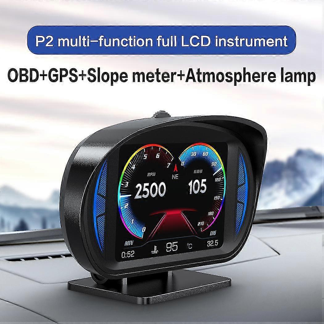 Squisito Idh Car Head Up Display Hud Gauge Gps Obd2 Driving Computer Temperatura Tachimetro