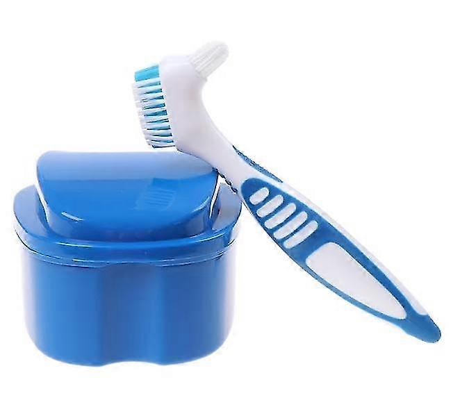 Denture Case And Toothbrush Set