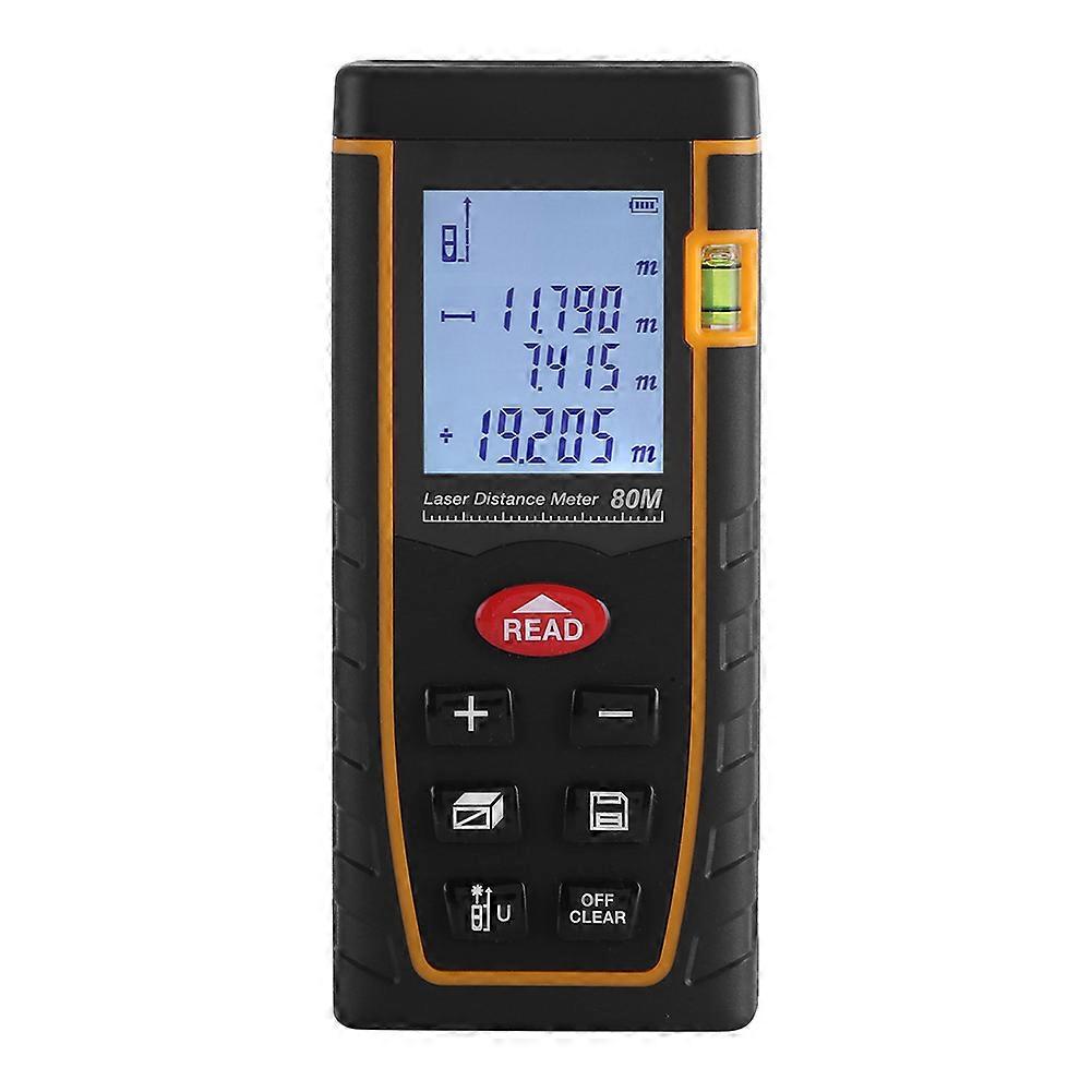 SNDWAY Handheld Digital Laser Distance Meter Self Calibration Length/Volume Measure Tool 80m