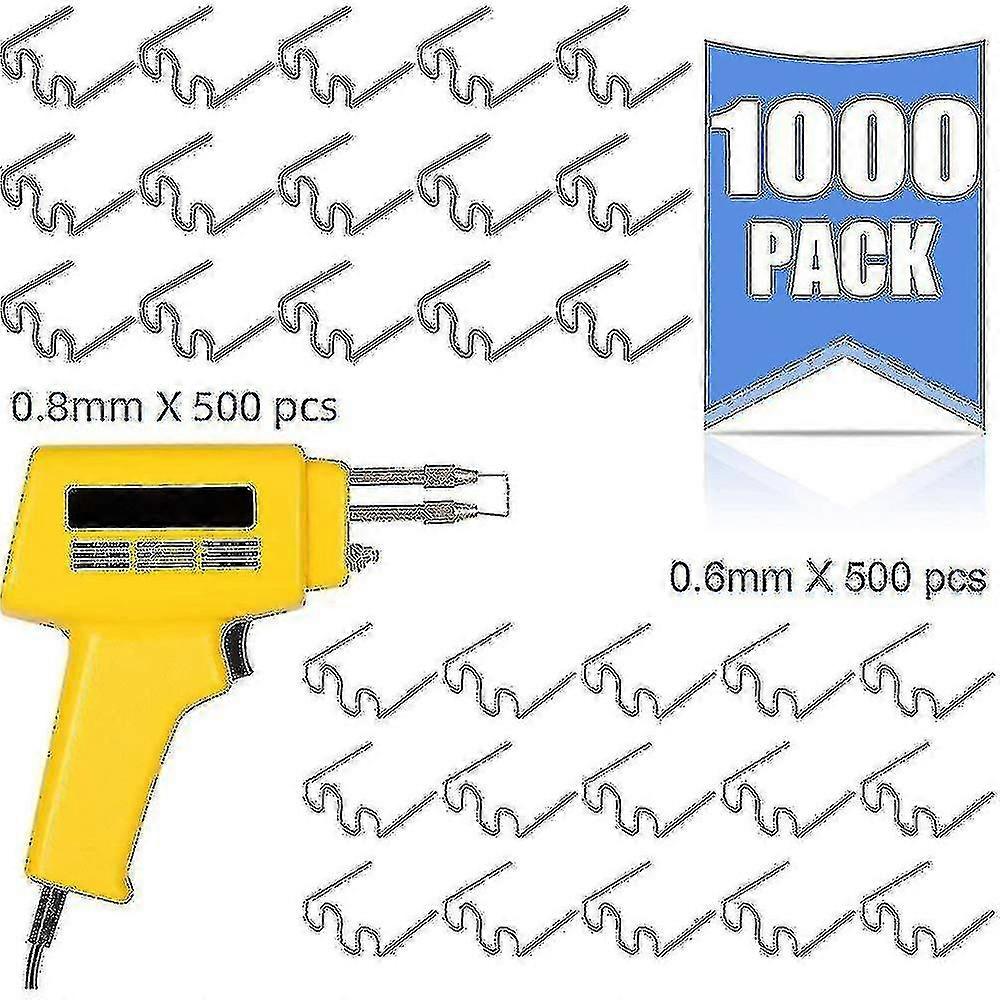 1000pcs Plastic Welder Repair Wave Staples For Welding Tool Kit