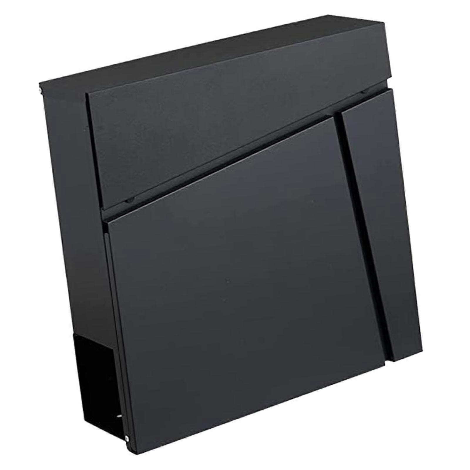 Wall Mounted Mailbox Mail Insertion Modern Letterbox for Door Office Outdoor