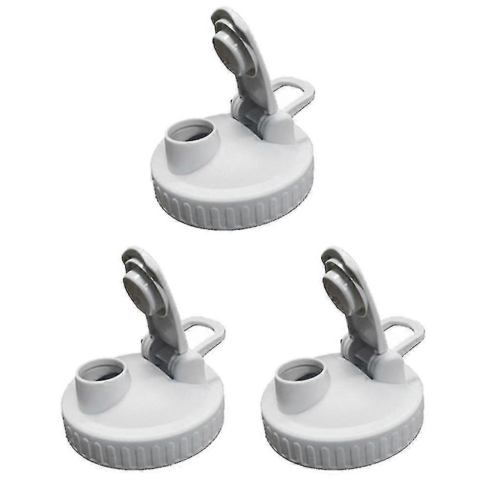 Mason Jar Lid, 3 Pieces Of Leak-proof Flip-top Lid Suitable For Wide Mouth Mason Jar (jar Not Inclu