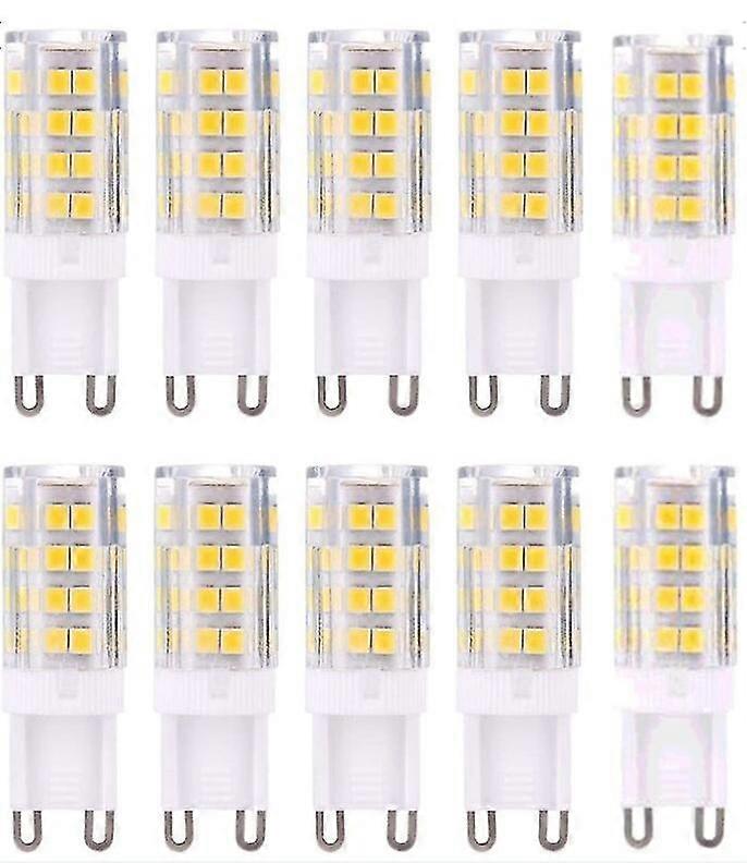 G9 LEDランプ電球、ウォームホワイト3000K 5W G9 LED電球、40Wハロゲン電球と同等、420ルーメン、調光不可、10個入り
