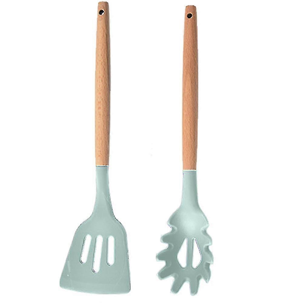 2 Pcs Non-stick Silicone Cooking Kitchen Utensils  Kitchen