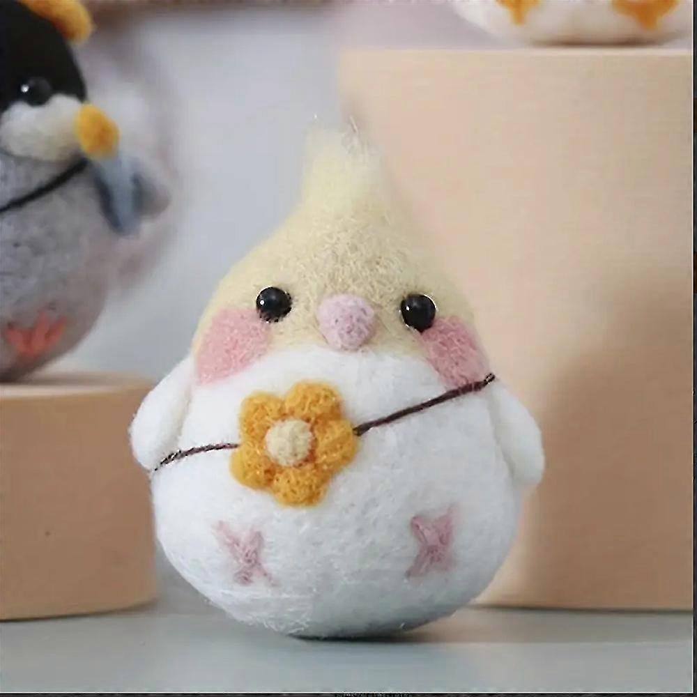 Cute Bird Needle Felting Starter Kit Diy Crafts Complete Tools For Adults Kids Beginners