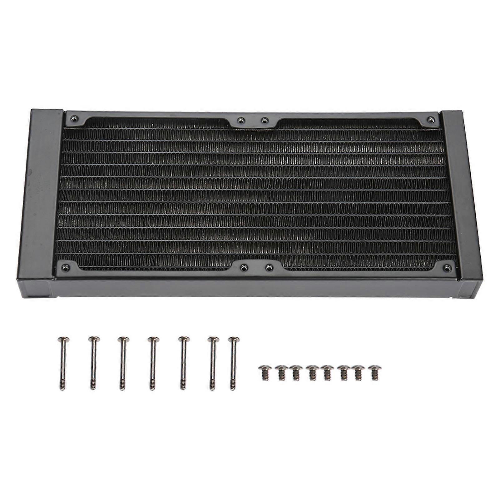 12 Tubes Computer Heat Exchanger G1/4 Thread Water Separator Water Cooler Tube for PC - 240mm