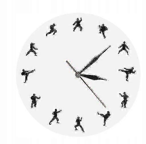 Sports Wall Clock Sangles Karaté Décor