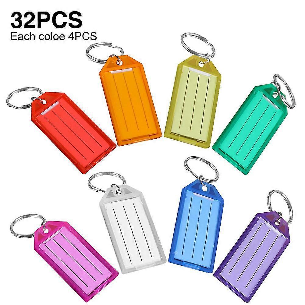 32pcs Identification Waterproof Key Tag Memory Stick Pets With Labels Name Card