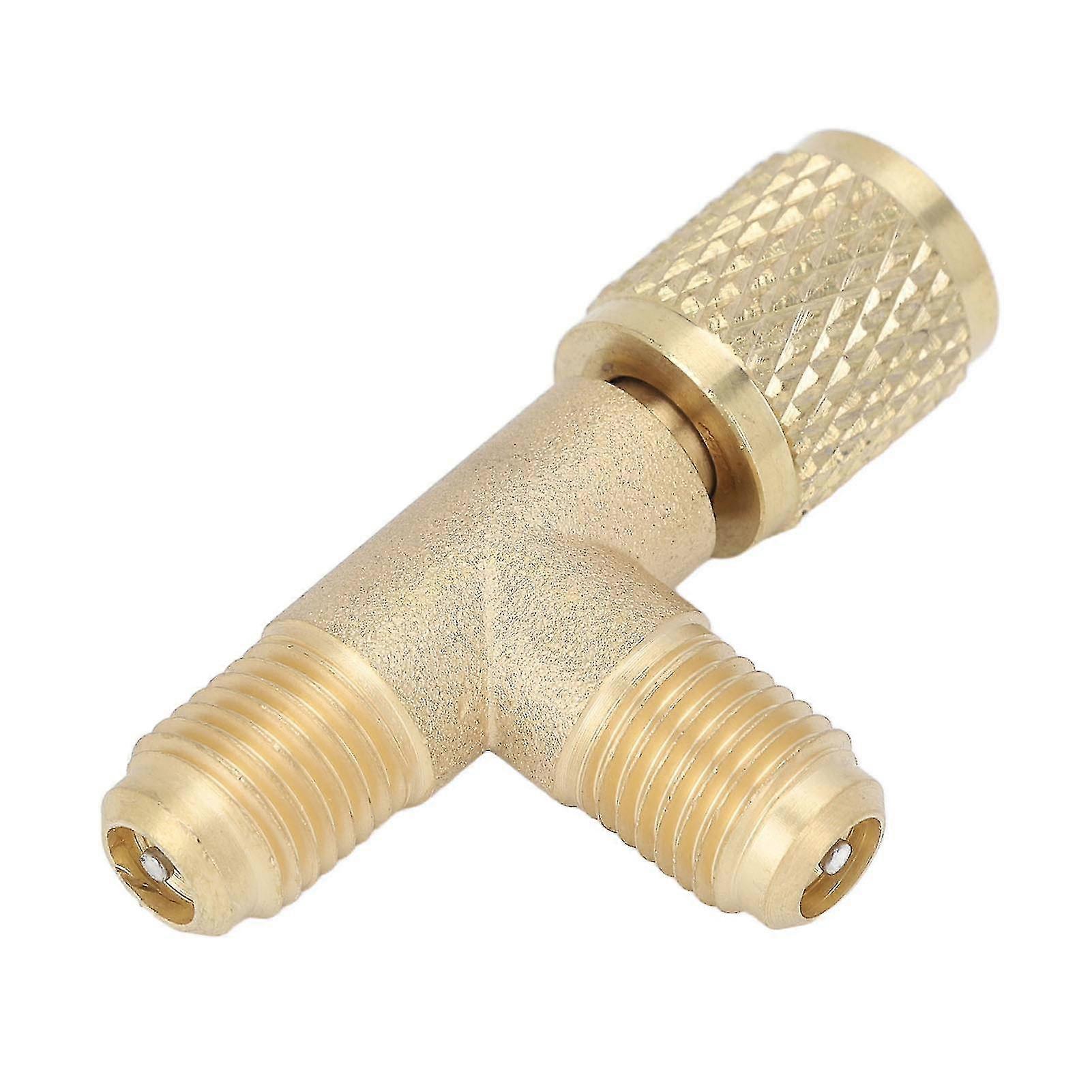 Refrigerant Tee Adapter,quick Coupler Tee Adapter Valve Core Tee Adapter Quick Coupler Tee Adapter Precision Engineered