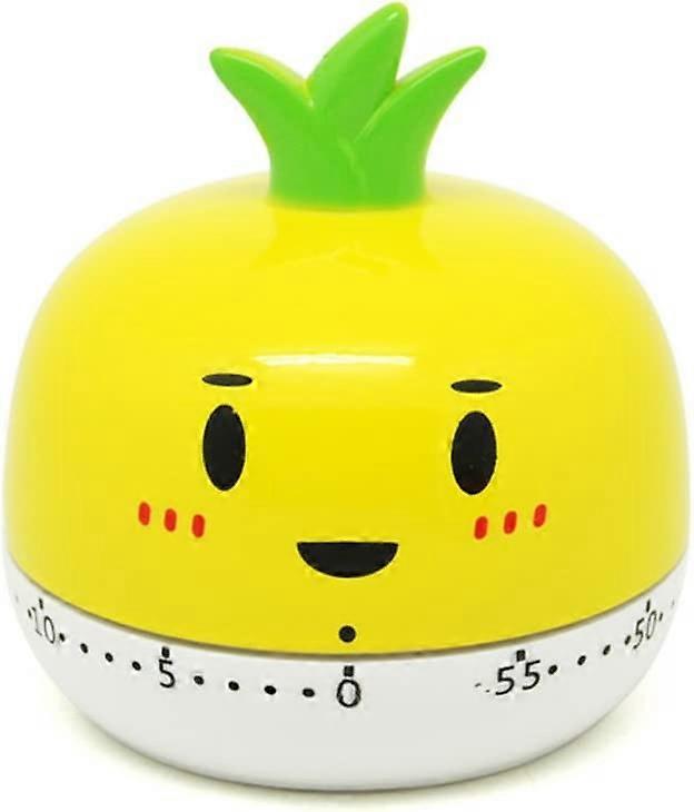 Cute Cartoon Vegetables Timers 60 Minutes Mechanical Kitchen Cooking Timer Clock Loud Alarm Counters Mini Size Manual Timer,Yellow,2024 Ping