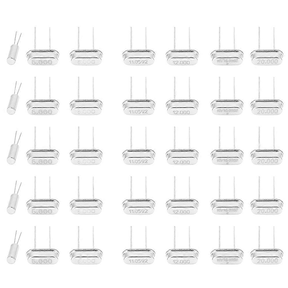 35PCS 7 7 Values Crystal Oscillator Kit 32.768K 6M 8M 11.0592M 12M 16M 20M