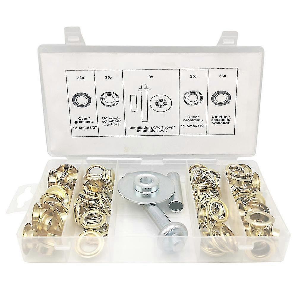 103pcs gromment kit withtool with storage box multipurpose grommets eyelets