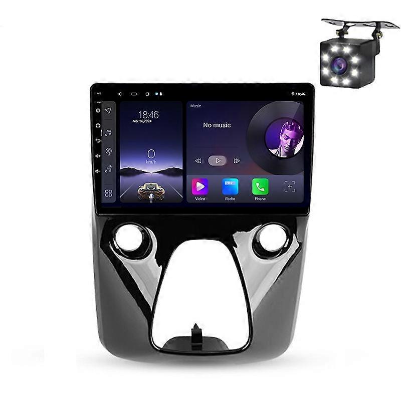 For Peugeot 108 Toyota Aygo B40 2014-2021 Car Radio Multimedia Video Player Carplay Navigation GPS