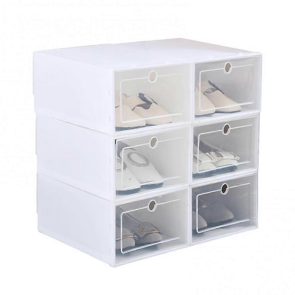 Dustproof Box Storage Container Storage Organizer Stackable Transparent Drawer Shoe With Lid Flip-Type Shoes