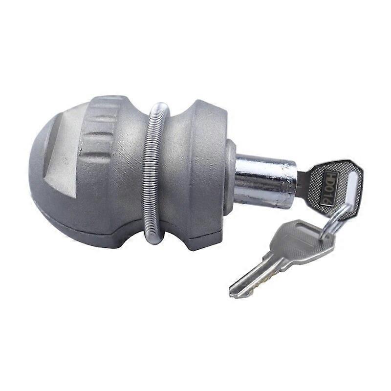 Tow Ball Trailer Coupling Hitch Lock Insertable 50mm Caravans AntiTheft Security