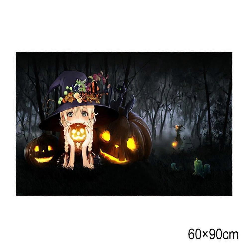 3D Horror Printed Halloween Floor Mat Bath Non Slip Absorbent Pad for Indoor Outdoor Decor