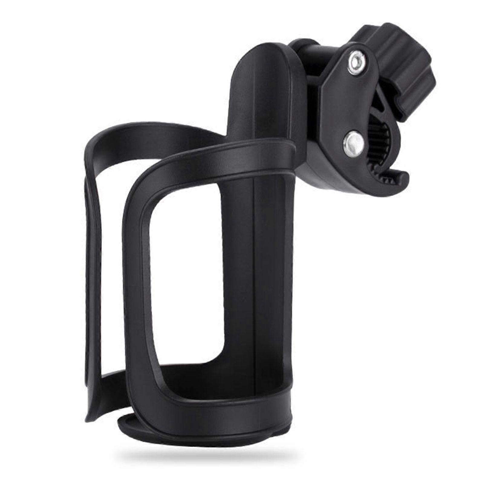 Universal 360 Beverage Cup Holder for Baby Strollers Scooter Portable Space Saving Drink Bottle Cage