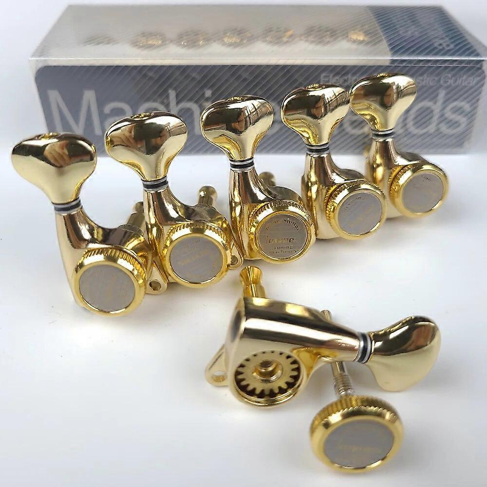 Guitar Locking Tuners Electric Guitar Machine Heads Tuners Lock String Tuning Pegs for LP, SG, TL,ST Style Gold Golden