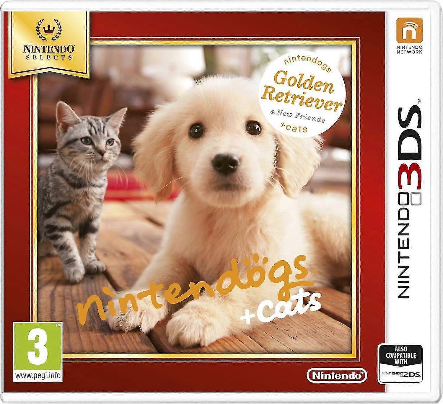 Nintendogs and Cats 3D Golden Retriever (Selects) 3DS Game