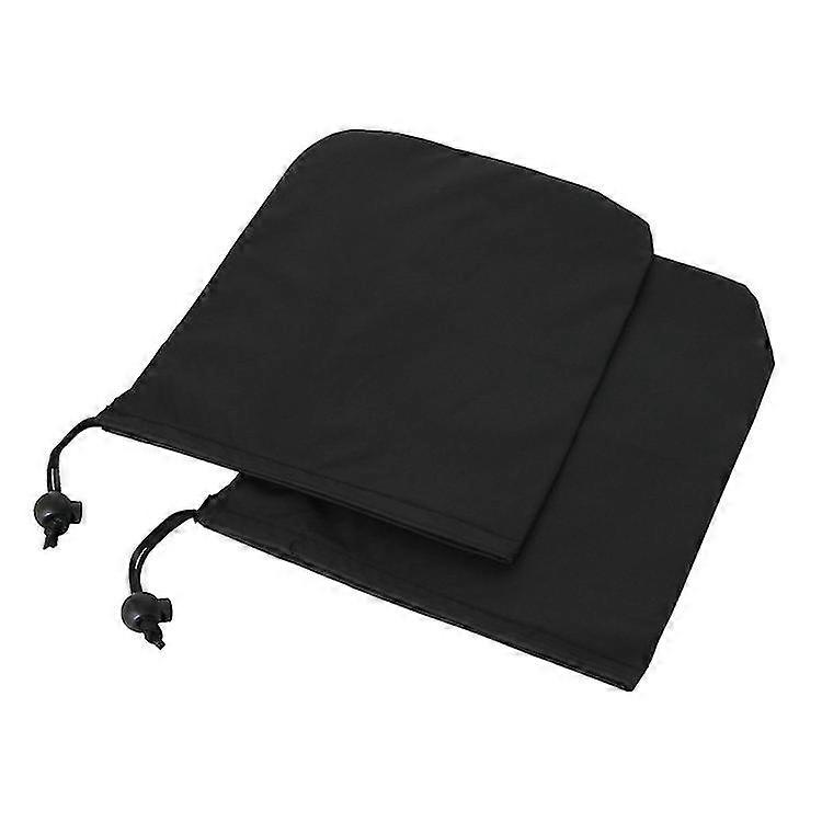 Side View Mirror Covers,oxford Fabric Car Mirror Protectors With Drawstring Replacement Frost Guard (4pcs, Black)