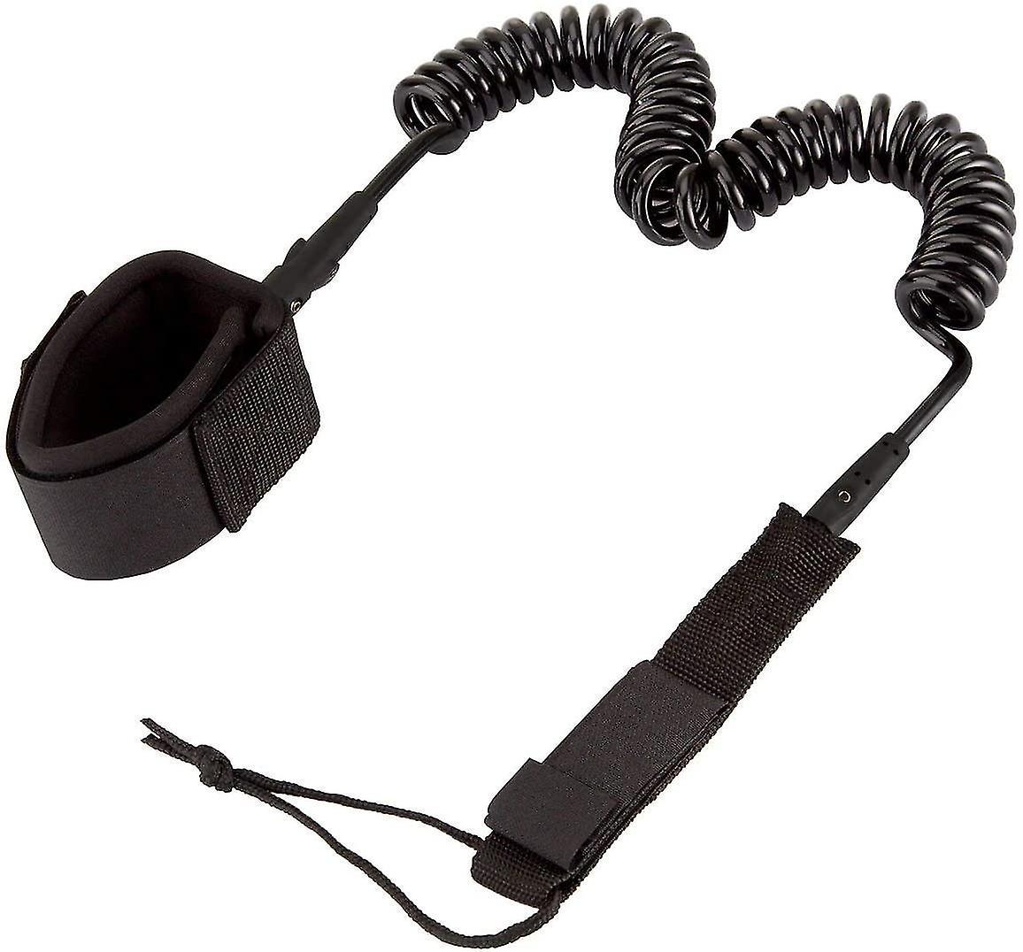10 Feet 7mm Tpu Coiled Surfboard Leash For Surfboard / Kayak, Elastic Ankle