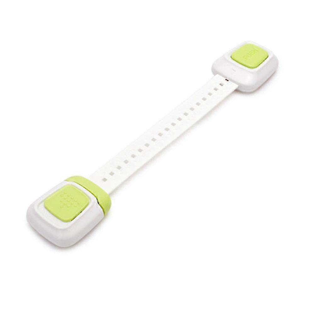 Multi-use Adhesive Straps Locks Child Proof Lock For Drawers Fridge Toilet Seat( Color : Green )