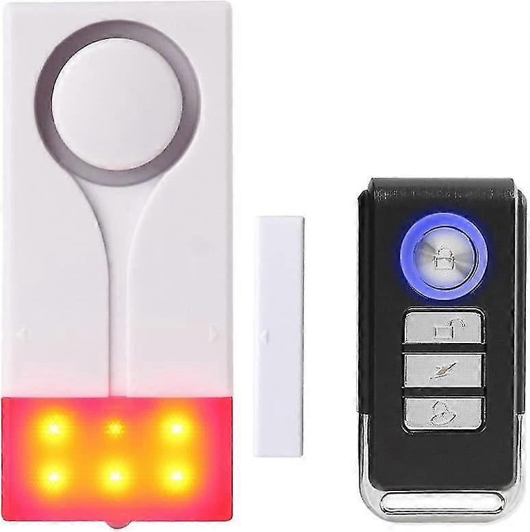 Door And Window Alarm - Iave Wireless Alarm With 105db Loud Sound And Bright
